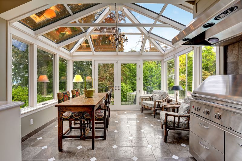 Sunroom with Custom Glass